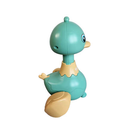 Jucarie interactiva - Ratusca plimbareata verde, apasa si merge, 1 an +