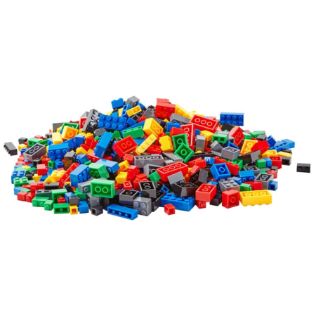Set Cuburi de construit, tip Lego – 350 piese, 6 ani +