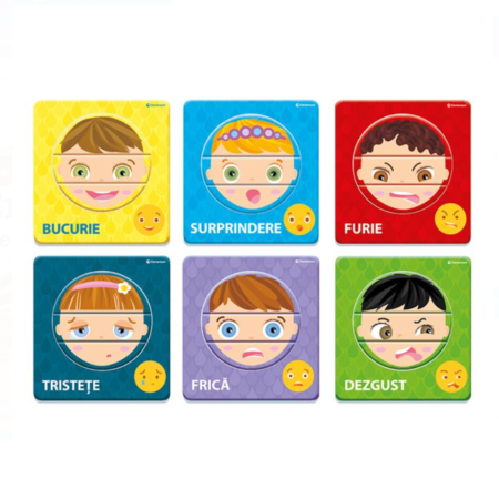 Joc educativ - Expresiile pe fata mea, emotii Agerino, 2 ani+