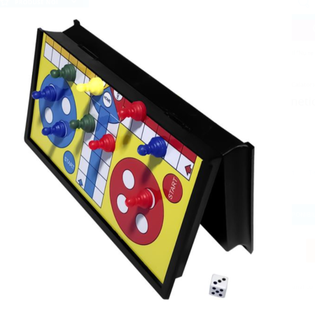 Joc de Societate Magnetic Portabil ”Nu te supara Frate”, Ludo, 15.5x15.5 cm,  6 ani +