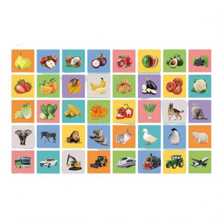 Set 20 Carduri stimulare vizuala Bebelusi, 12-36 luni