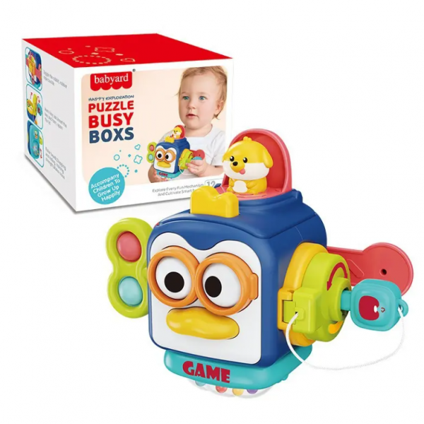 Jucarie interactiva, Busy Cube 6 in 1, 12 luni +