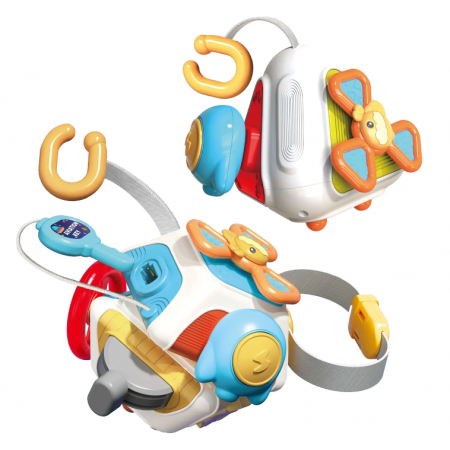 Jucarie senzoriala, Busy Cube Poliedru 4 in 1, 18 luni +