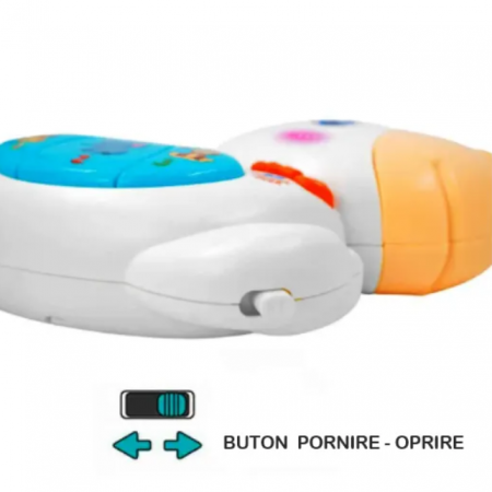 Pian de jucarie cu sunete si lumini, Calut, bebelusi, 18 luni +