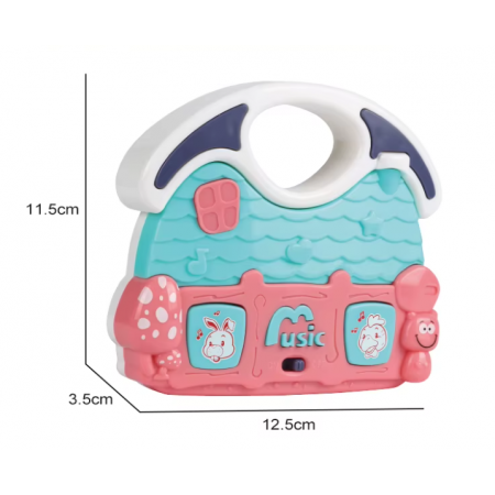 Casuta interactiva cu lumini, melodii si sunete de animale, 12 luni +