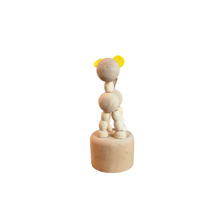 Jucarie Figurina - marioneta mobila din lemn CALUT – decor si DIY, 3 ani +