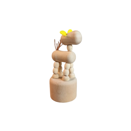 Jucarie Figurina - marioneta mobila din lemn CALUT – decor si DIY, 3 ani +