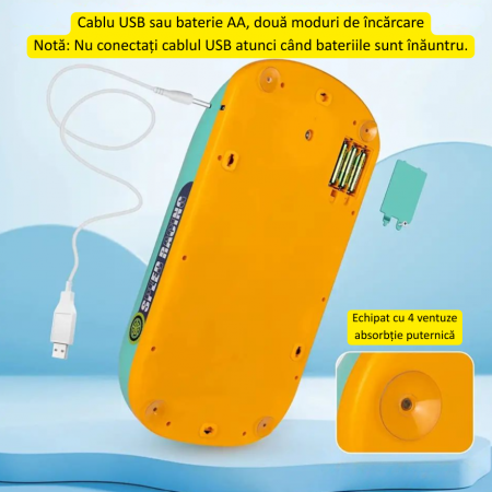 Masina de curse cu Volan pentru copii, Joc interactiv cu sunete, butoane, muzica si claxon LIVRARE GRATUITA